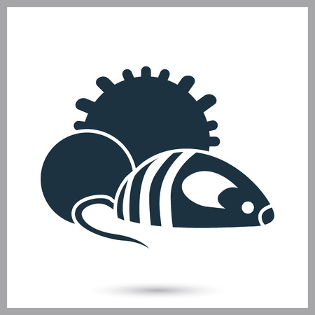 Animal rubber toys simple iconのイラスト素材