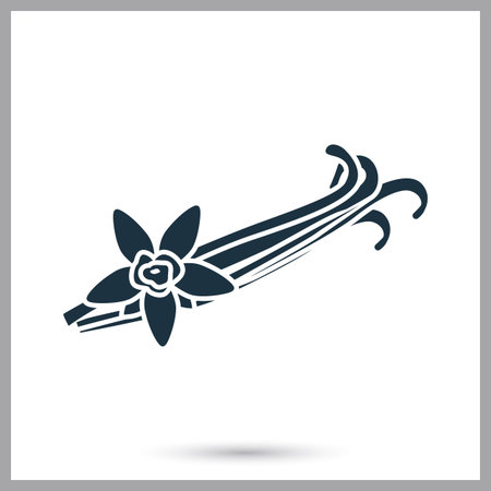 Vanilla sticks simple icon vector illustration.のイラスト素材