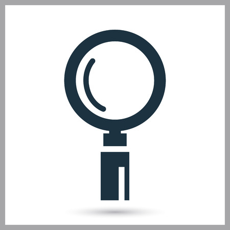 Magnifying glass simple icon for web and mobile designのイラスト素材