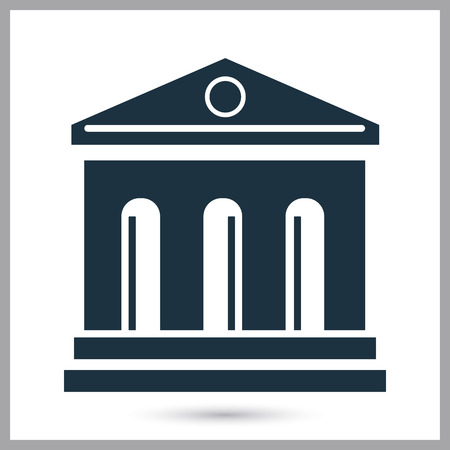 Court building simple icon for web and mobile designのイラスト素材