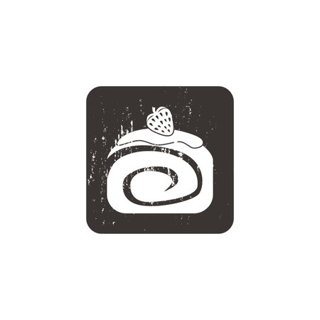 Cake with cream iconの写真素材