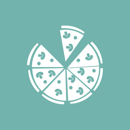 Pizza iconの写真素材