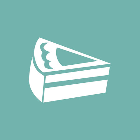 Sweet cake with cream iconの写真素材