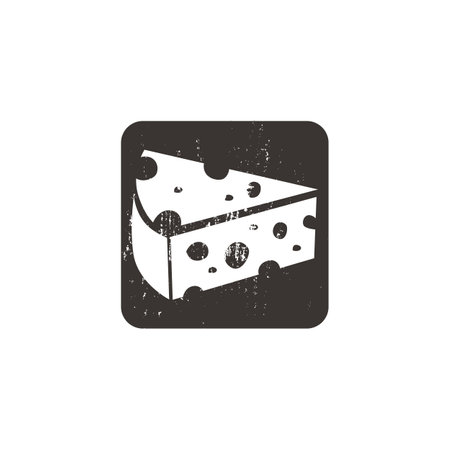 Slice og cheese iconの写真素材