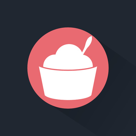 Cup of ice cream iconの写真素材