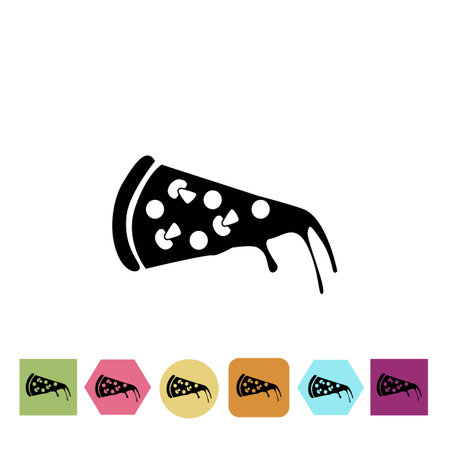 Pizza iconの写真素材