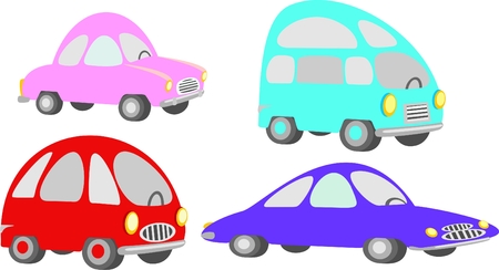 Retro carsのイラスト素材