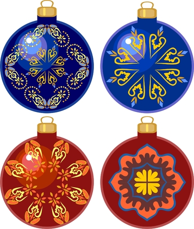 Christmas balls   のイラスト素材