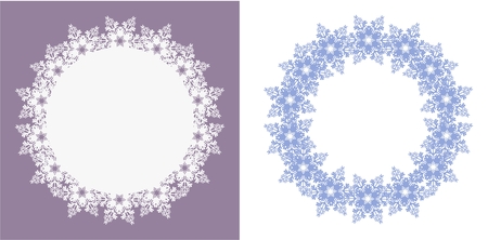 Postcard with Snowflakes	のイラスト素材