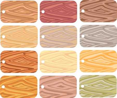 boards from different wood のイラスト素材