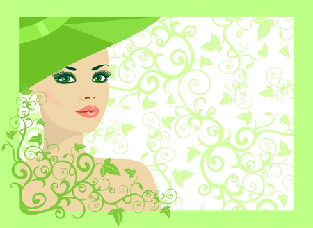 Lady Springのイラスト素材