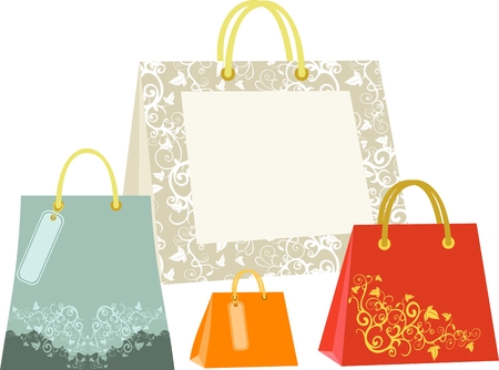 Shopping bagのイラスト素材