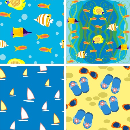 marine backgroundのイラスト素材