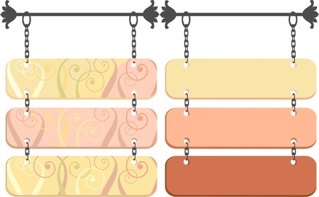 wooden signのイラスト素材