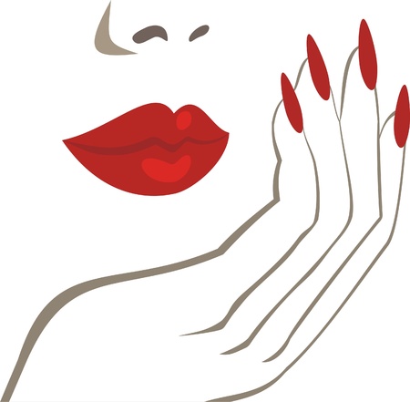 makeupのイラスト素材
