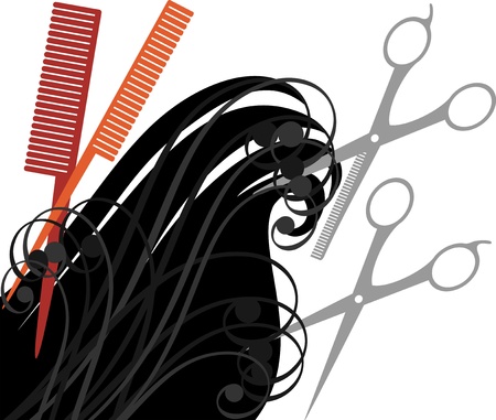 haircutのイラスト素材