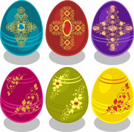 easter eggsのイラスト素材