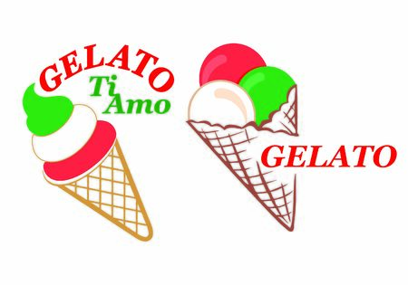 The ice cream designのイラスト素材