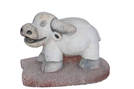 stucco buffalo isolateの写真素材