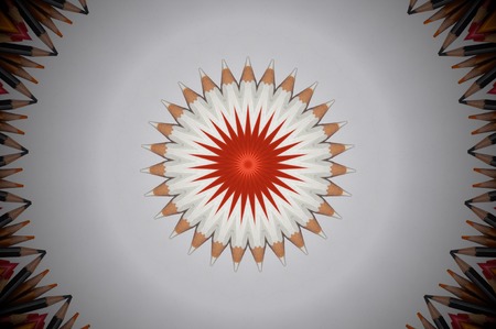 abstract colour pencil background,created technique from colour pencil ,white backgroundの写真素材