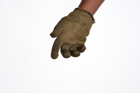 Wear gloves to get thingsの写真素材