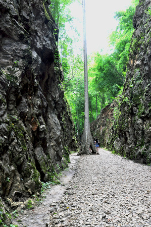 Hellfire Pass Memorial Museum at Sai Yok, Kanchanaburiのeditorial素材
