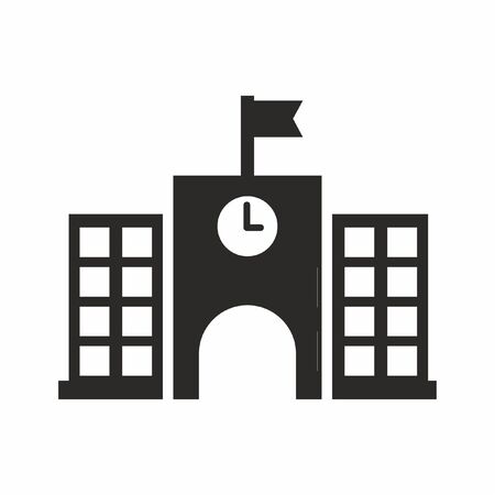 High School Icon Vectorのイラスト素材