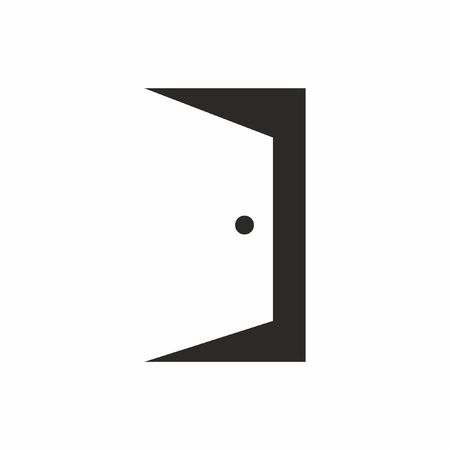 Door simple design icon vectorのイラスト素材