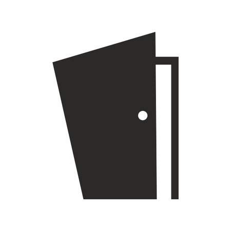 Door simple design icon vectorのイラスト素材