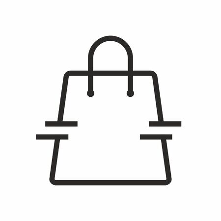 Bag shop icon. Retail symbol vectorのイラスト素材