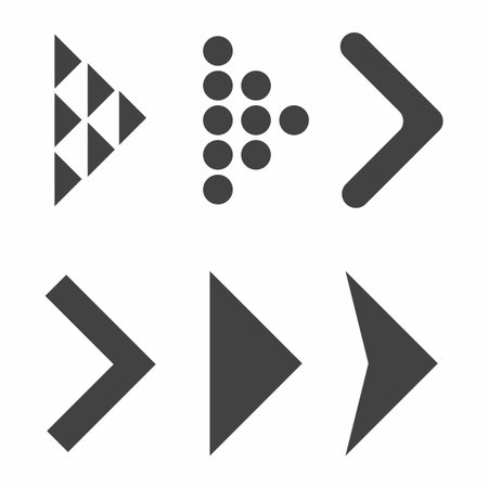 Arrow vector icon setのイラスト素材