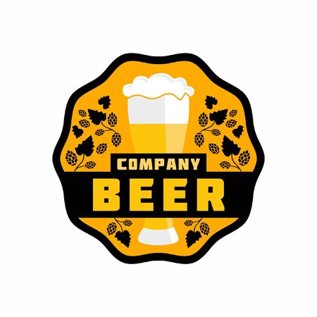 Beer logo company. Label craft. Vectorのイラスト素材