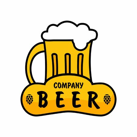 Beer company. Label craft. Vectorのイラスト素材