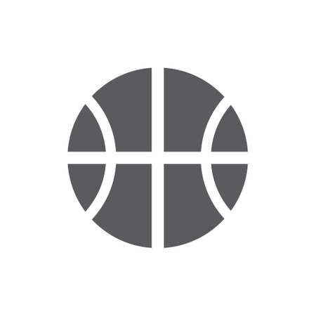 Basketball ball icon flat style vector illustrationのイラスト素材