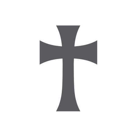 Cross icon Religion sign vector illustrationのイラスト素材