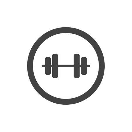 Gym icon flat style vector illustrationのイラスト素材