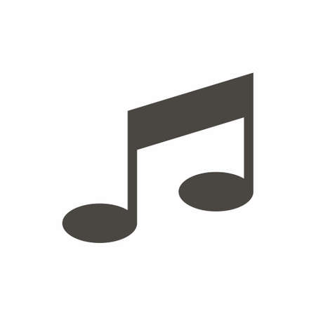 Music note icon flat style vector illustrationのイラスト素材