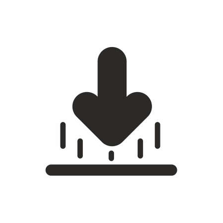 Download icon flat style vector illustrationのイラスト素材