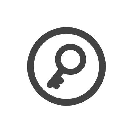 Lock icon flat style vector illustrationのイラスト素材