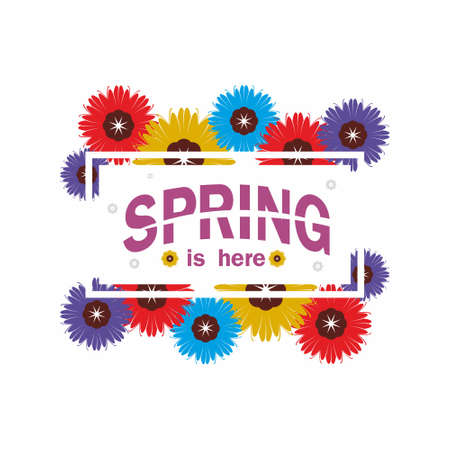 Spring vector illustrationのイラスト素材