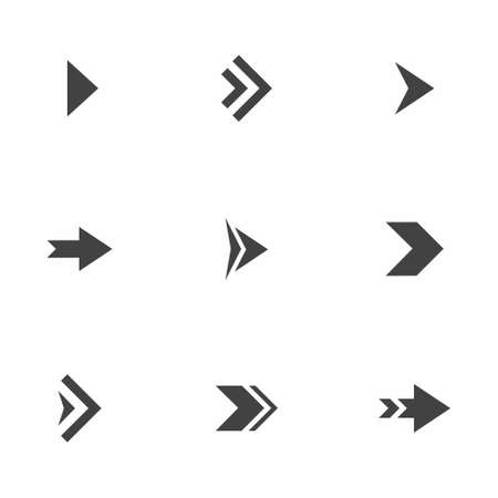 Arrow icon set vectorのイラスト素材