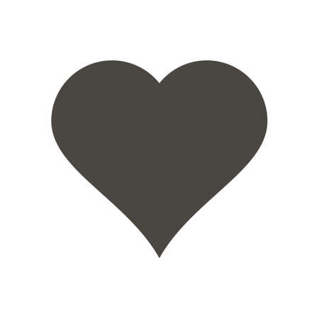 Heart icon flat style vector illustrationのイラスト素材