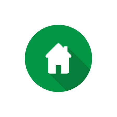 Home icon flat style vector illustrationのイラスト素材