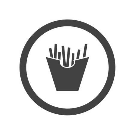 Fast food icon flat style vector illustrationのイラスト素材