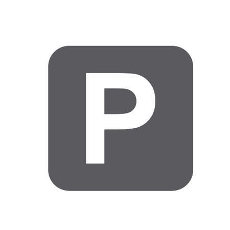 Parking icon flat style vector illustrationのイラスト素材