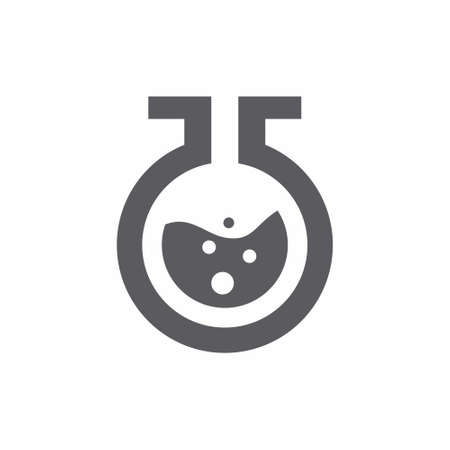 Laboratory Glass icon flat style vector illustrationのイラスト素材