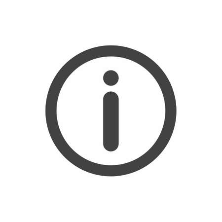 Info icon flat style vector illustrationのイラスト素材