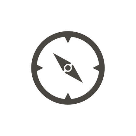 Compass icon flat style vector illustrationのイラスト素材