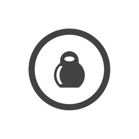 Gym icon flat style vector illustrationのイラスト素材