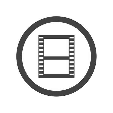 Film icon flat style vector illustrationのイラスト素材